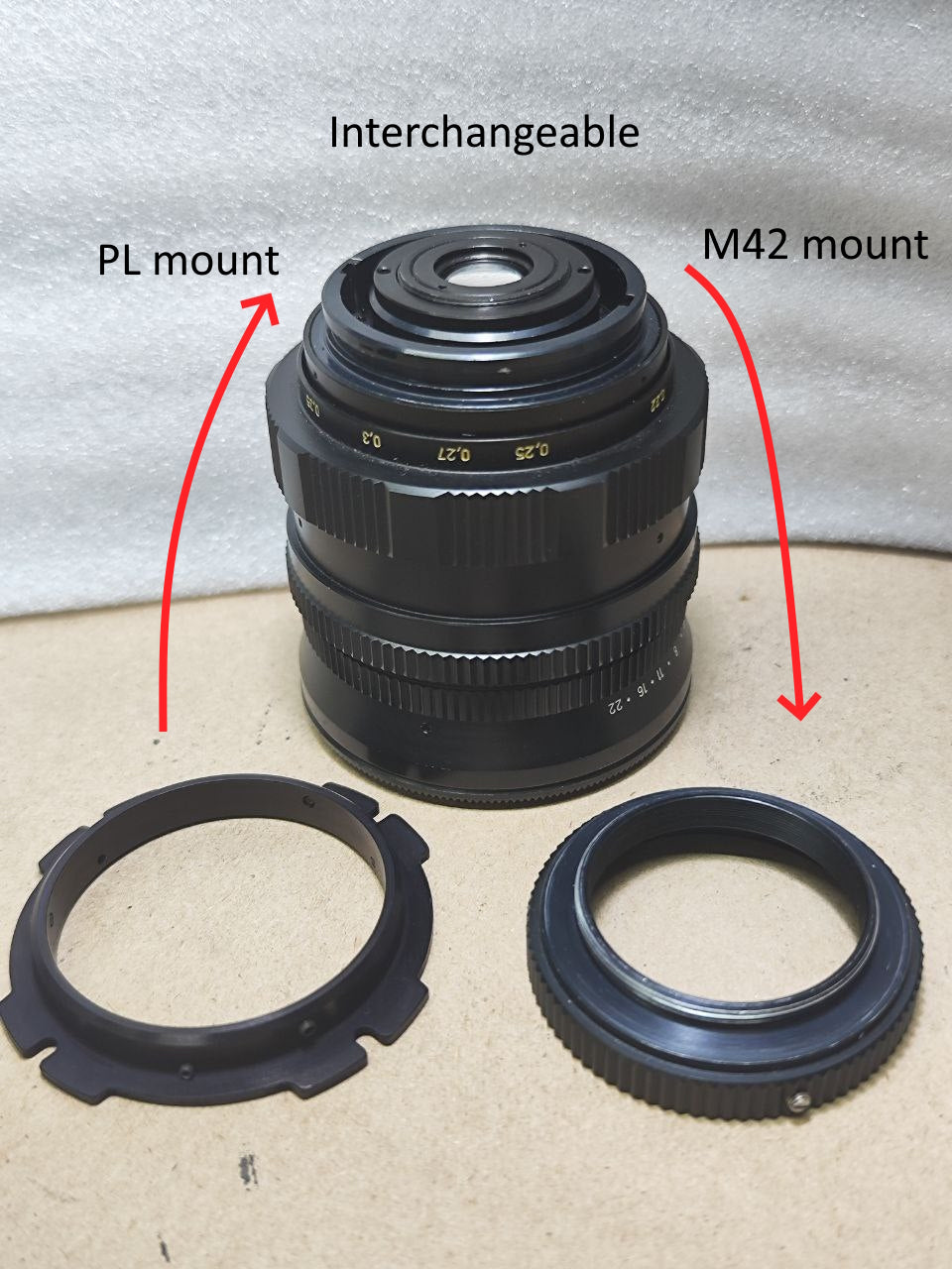 Modernized Adapter M42 to Arri PL, OCT18 to ARRI PL, OCT18 to Canon EF